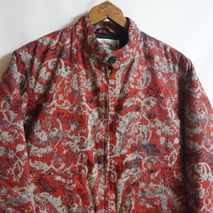 【美品 CALEE キャリー CHINA PATTERN QUILTING JACKET L】総柄 キルティング ジャケット 17AW