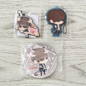 NORN9☆ノルン+ノネット キャラクターキーホルダー ラバーストラップ 缶バッジ 室星ロン ナンジャタウン アクリルキーホルダー