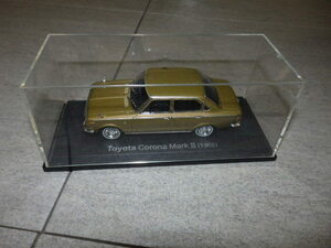 アシェット 国産名車コレクション 1/43 1968年 トヨタ コロナマークⅡ 旧車 ミニカー MM1/3379