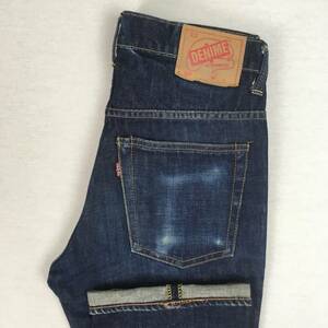 【旧】DENIME ドゥニーム ORIZZONTI オリゾンティ 517タイプ 日本製 デニム ジーンズ W30 ブーツカット ジップフライ 赤タブ 紙パッチ