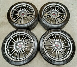 【極上品】スバル WRX STI 純正 BBS ホイールタイヤ 4本 グッドイヤー 245/40R18 鍛造 8.5J 114.3 ブレンボ レヴォーグ VAB GRB GVB GDB