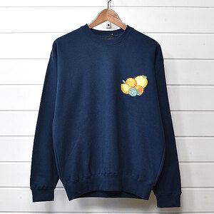 ウィンダンシー juicy-fresh crew neck スウェット M ネイビー WIND AND SEA｜21f1017*A