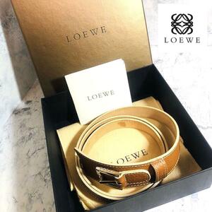 美品！LOEWE レザー ベルト レディース