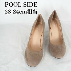 MK6704*POOLSIDE *プールサイド*レディースパンプス*38-24cm相当*茶系