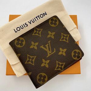 H910【正規品】LOUIS VUITTON ルイヴィトン M60879 モノグラム ポルトビエ カルト クレディ 二つ折り 財布 ウォレット ブラウン系 