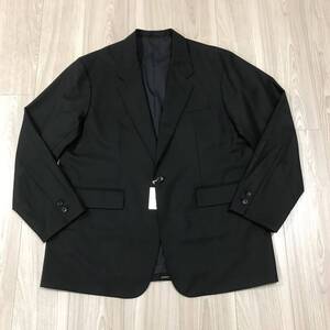 BEAMS 1B JACKET BIG ビームス ポリエステル ウール ギャバジン イージー ジャケット テーラード ブラック スーツ ビッグ ワイド フィット