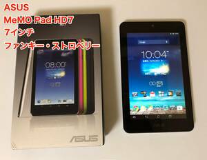 [即決] [美品] [動作OK] ASUS MeMO Pad HD 7 ME178X 7インチ IPS ピンク Android アンドロイド タブレット