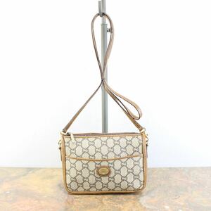 OLD GUCCI PLUS GG PATTERNED SHOULDER BAG MADE IN ITALY/オールドグッチプラスGG柄ショルダーバッグ