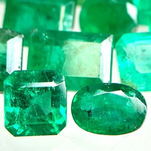 1円〜!!≪天然エメラルドおまとめ20.5ct≫n 約4.1g ルース 裸石 宝石 emerald jewelry ベリル ジュエリー w4 45