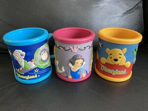 （未使用）ディズニー Disney プラスティック マグカップ 3個セット プーさん トイストーリー　シンデレラ　食器