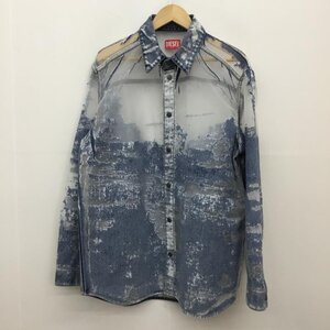 DIESEL M ディーゼル ジャケット、上着 ジャケット、ブレザー D-Simply-Over-FSD Jacket 白 / ホワイト / X 青 / ブルー / 10123091