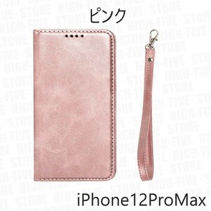 iphone12 Pro Max 手帳型ケース ピンク ベルト付き マグネットベルト TPU ソフトケース iphoneケース スマホカバー ストラップ付き