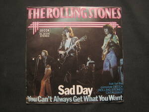 [即決][7インチ][ドイツ盤]★Rolling Stones - Sad Day / You Can