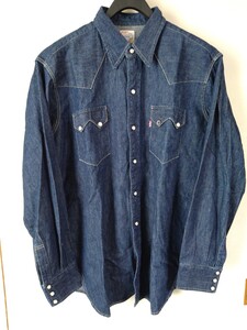 Levis　デニムシャツ　ショートホーン　ウエスタン　バレンシア　XL