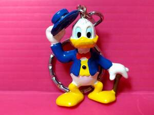 ディズニー キーホルダー　ドナルド ダック　中古　　レトロ　当時物　