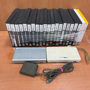 T11【中古品】/ Nintendo DS Lite スーパーマリオブラザーズ レイトン ソニック トモダチコレクションリズム天国ゴールド ソフトまとめ