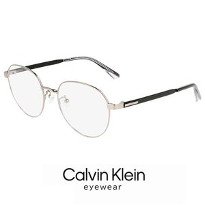 新品 カルバンクライン メガネ ck22107lb-014 calvin klein 眼鏡 ck22107lb ラウンド ボストン 型 チタン メタル フレーム 丸メガネ