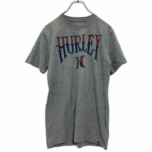 Hurley 半袖 プリント Tシャツ ウィメンズM グレー ハーレー ロゴ 古着卸 アメリカ仕入 a503-7288