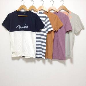 お得!!【まとめ売り】半袖 Tシャツ 5着 セット B&Y ユナイテッドアローズ ビームス H&M ユニクロ Vネック フェンダー メンズ S /Y19828j