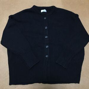 美品 ADAM ET ROPE 厚手 アルパカ混 ウールニット 005-2 ブラック レディース F アダムエロペ ウールニット ポケット付き ADAM ET ROPE