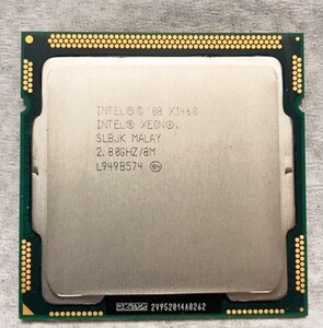 【中古パーツ】複数購入可 CPU Intel Xeon X3460 2.8GHz SLBJK Socket FCLGA1156 4コア8スレッド 動作品 サーバー用