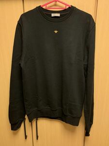 国内正規 限定 18AW Dior Homme ディオールオム KRIS VAN ASSCHE GOLD CAPSULE COLLECTION BEE 蜂 金 スウェット 黒 S 333J666O0500