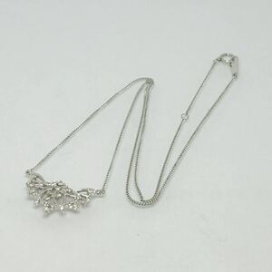 PT850 ダイヤモン0.31ct ネックレス ペンダント 42cm