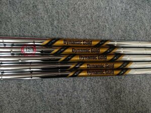 Dynamic Gold ダイナミックゴールド TOUR ISSUE ツアーイシュー (S200) #7-PW AW 5本セット アイアン用 スチールシャフト TM-CUSTOM刻印