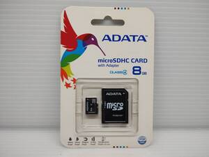 未使用・未開封品　8GB　ADATA　microSDHCカード　microSDカード メモリーカード