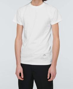 新品 46 Maison Martin Margiela ⑩ メゾンマルジェラ 1CON crewneck cotton T-shirt 白 アイコンTシャツ デニム スニーカー 足袋 財布