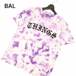 BAL バル 現アナクロノーム 春夏 タイダイ★ プリント 半袖 カットソー Tシャツ Sz.M　メンズ 日本製　C4T03537_4#D