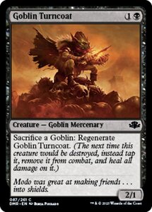 MTG ■黒/英語版■ 《ゴブリンの裏切り者/Goblin Turncoat》ドミナリア・リマスター DMR