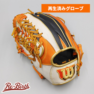 【クリーニング済み 】 ウイルソン 軟式グローブ / オールラウンド用 型付け済み (Wilson グラブ)[KA436]