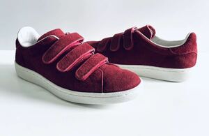 美品!! 名作!! 日本製 PATRICK VV-PUNCH BRD パトリック パンチ ベルクロ スエード ベロア 502607 size 41 MADE IN JAPAN