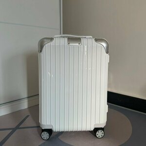 【RIMOWA】HYBRID Cabin リモワ☆スーツケース ロゴ アルミニウム 白 旅行 出張 容量37L 機内持ち込み可能 21インチ