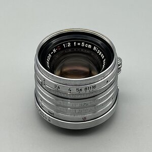 NIKKOR-H・C 5cm f2 ニッコール Nippon Kogaku Japan 日本光学 Leica Lマウント ダブルヘリコイドを搭載し、近接撮影可能なレンズ ジャンク