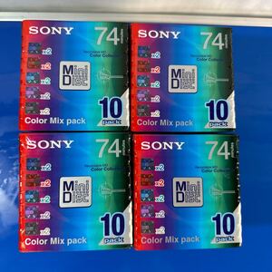 ＳＯＮＹ MD ミニディスク 74分10パック 10MDW74CRX 4パック　40枚 A4