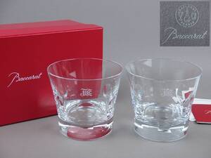 【骨董・酒器】★Baccarat バカラ★★ペアグラス① ロックグラス dr015tgl.al.9 タンブラー