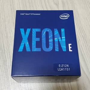 新品 Intel インテル CPU Xeon E-2124 3.3GHz、8Mキャッシュ LGA1151 BX80684E2124