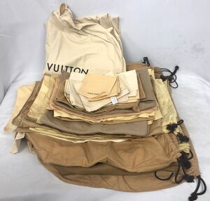 LOUIS VUITTON ルイヴィトン 保存袋 布袋 布袋 保管用　小物用 大サイズ 巾着袋 バッグ用 サイズ色々 おまとめ セット 大量 40枚 a-13