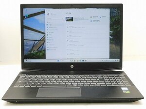 【1円スタート】hp Pavilion Gaming Laptop 15-cx0108TX Core i7 8750H 24GB 256GBSSD Geforce GTX 1050Ti 15.6inch 3840×2160 Win11 Pro