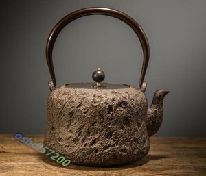 強くお勧め★コーティングなし 鋳鉄製の壷★銅の梁 やかんを沸かす カンフーティーセット茶器を沸かす