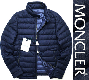 新品19万【MONCLER/モンクレール】最小サイズ/シンプルに贅沢な最上級軽量ウールライダースダウンジャケット00/DELABOST/XXS-XS相当/TB215