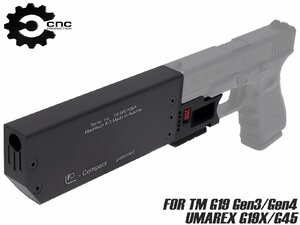 CNC-SI-07-919　CNC Production FD917タイプ クイックマウント サプレッサー TM G19, UMAREX G19X/G45