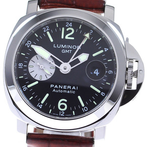 パネライ PANERAI PAM00088 ルミノール GMT デイト スモールセコンド 自動巻き メンズ 保証書付き_820186