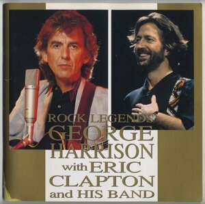 《東京発送》George Harrison with Eric Clapton【来日公演パンフレット】Rock Legends 1991