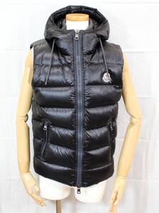 Y6621#◆中古品◆MONCLER モンクレール BARTHOLOME バルトロメ ダウンベスト ブラック サイズ 0