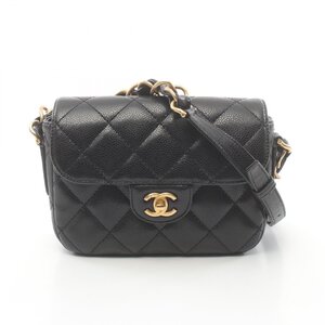 シャネル ミニマトラッセ ブランドオフ CHANEL キャビアスキン(グレインドカーフ) ショルダーバッグ キャビア 中古 レディース