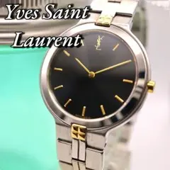 美品 Yves Saint Laurent ラウンド メンズ腕時計 1144