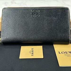 ロエベ　LOEWE 財布　長財布　アナグラム　ラウンドファスナー　メンズ　